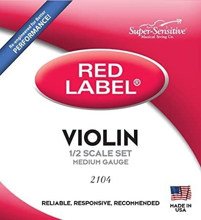 Red Label 1/2 Violin String Set Violin Strings Super Sensitive - RiverCity Rockstar Academy Music Store, Salem Keizer Oregon