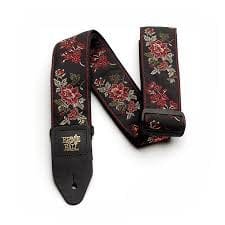 Ernie Ball Red Rose Jacquard Guitar Strap Straps Ernie Ball - RiverCity Rockstar Academy Music Store, Salem Keizer Oregon