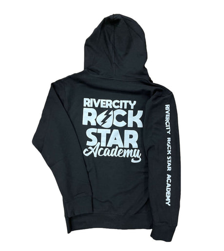 RiverCity Hoodie Black Stacked Logo Apparel RiverCity Music Store - RiverCity Rockstar Academy Music Store, Salem Keizer Oregon