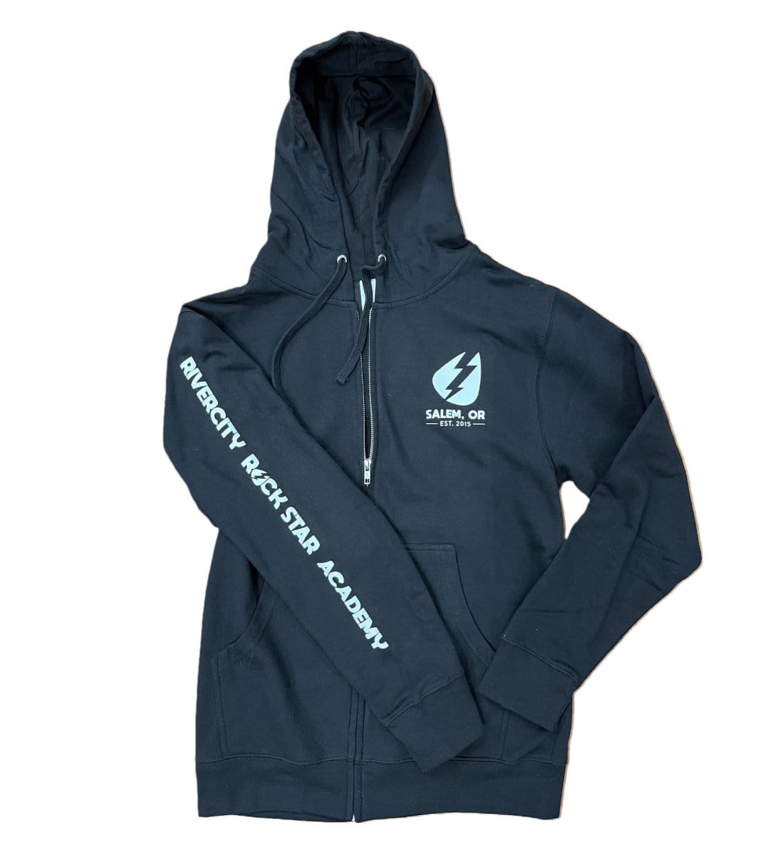 RiverCity Hoodie Zip-Up Stacked Logo Apparel RiverCity Music Store - RiverCity Rockstar Academy Music Store, Salem Keizer Oregon