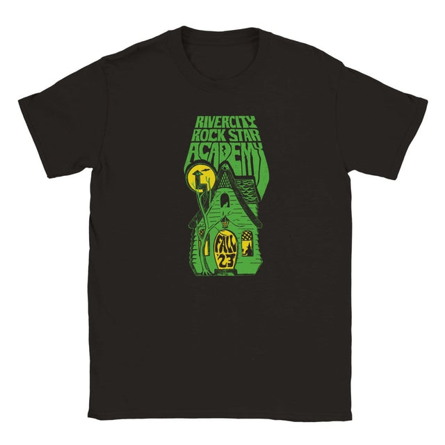 RiverCity Rock Star Academy Fall 2023 Youth Art Shirt - 100% Cotton, Ribbed Collar, Unique Design Print Material RiverCity Music Store - RiverCity Rockstar Academy Music Store, Salem Keizer Oregon