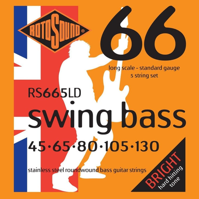 Rotosound Swing Bass 66 5-String Stainless Steel Bass Strings Bass Strings RotoSound - RiverCity Rockstar Academy Music Store, Salem Keizer Oregon