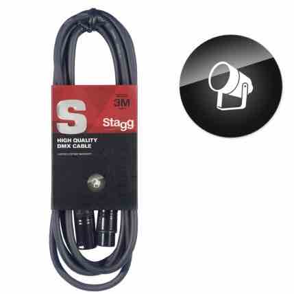Stagg DMX cable, XLR/XLR (m/f) (10') Cables Stagg - RiverCity Rockstar Academy Music Store, Salem Keizer Oregon