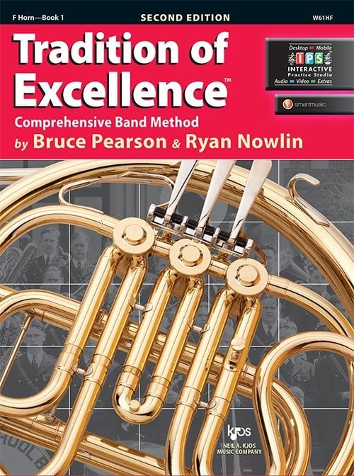 Tradition of Excellence F Horn Method Band Method Books Kjos Publishing - RiverCity Rockstar Academy Music Store, Salem Keizer Oregon