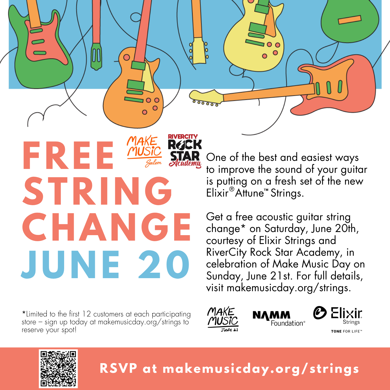 Free Acoustic Guitar String Change at RiverCity!