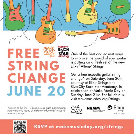 Free Acoustic Guitar String Change at RiverCity!