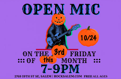 Open Mic is STILL ON this October! Friday October 24!