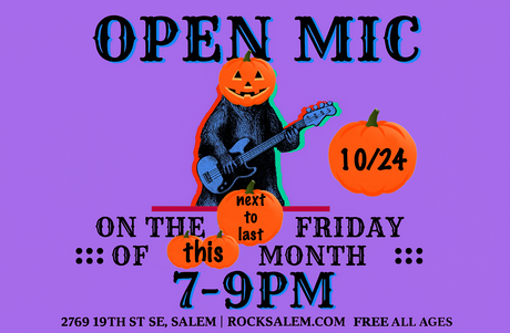 Open Mic is STILL ON this October! Friday October 24!