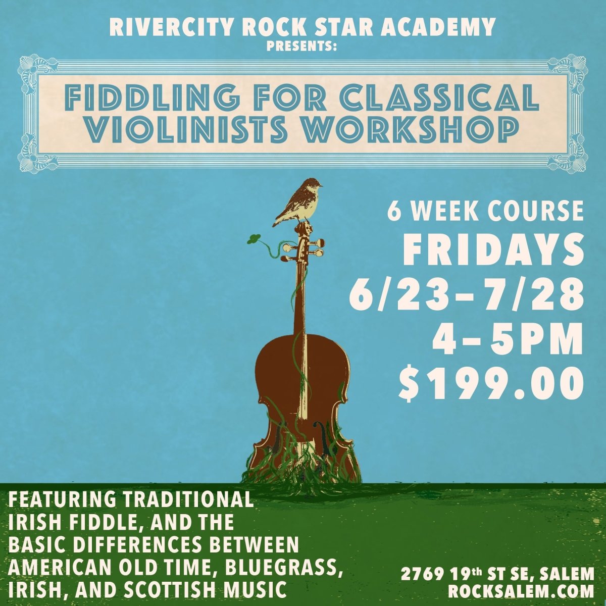 Fiddling for Classical Violinists - RiverCity Rock Star Academy Music Store