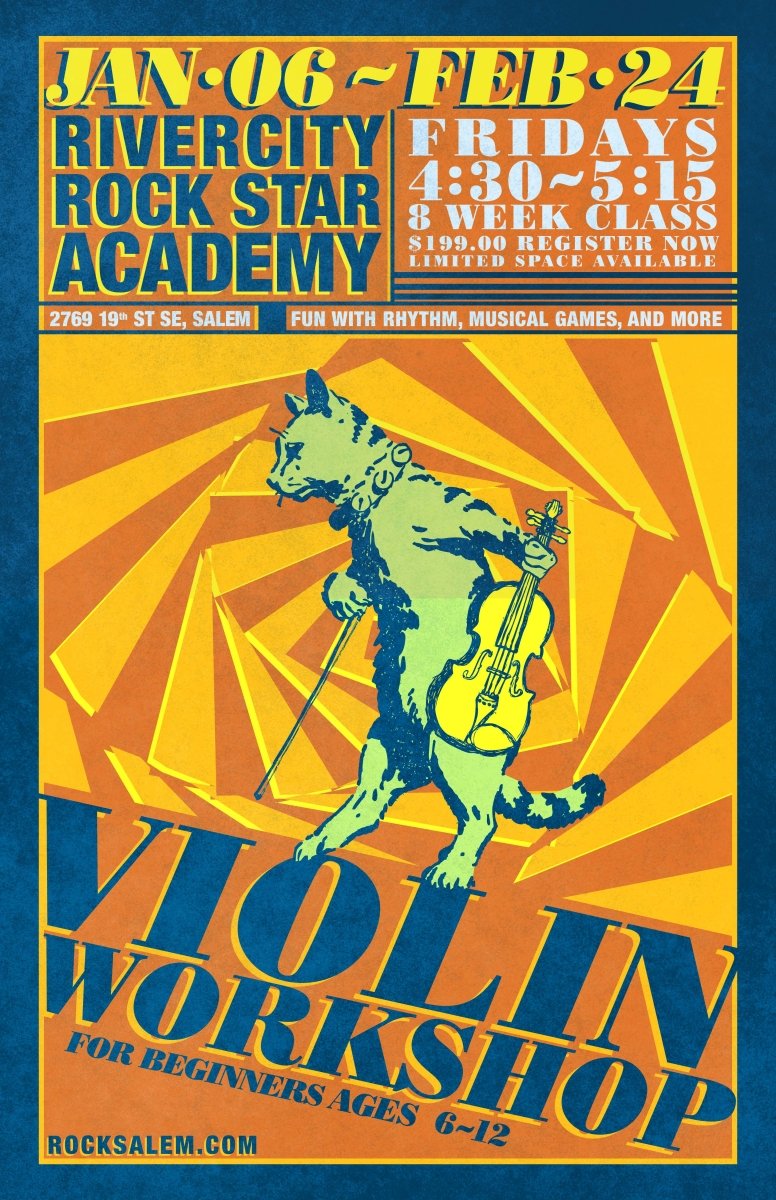 Violin Workshop at RiverCity Rock Star Academy | 6-12 Year Olds - RiverCity Rock Star Academy Music Store