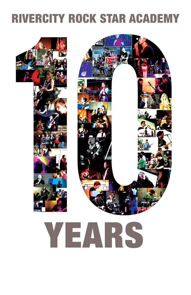 RiverCity 10th Anniversary Poster 11"x17" Apparel RiverCity Rock Star Academy Music Store - RiverCity Rockstar Academy Music Store, Salem Keizer Oregon
