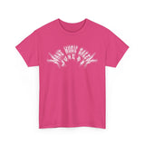 A vibrant Salem Metal T-Shirt celebrating Make Music Day with bold, colorful musical graphics and event branding
