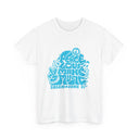 Make Music Day Salem Peace Love Blue Logo T-Shirt T-Shirt Printify - RiverCity Rockstar Academy Music Store, Salem Keizer Oregon