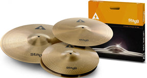 Stagg AXK SET Copper-Steel Cymbal Set 14 + 16 + 20 Cymbal Packs Stagg - RiverCity Rockstar Academy Music Store, Salem Keizer Oregon