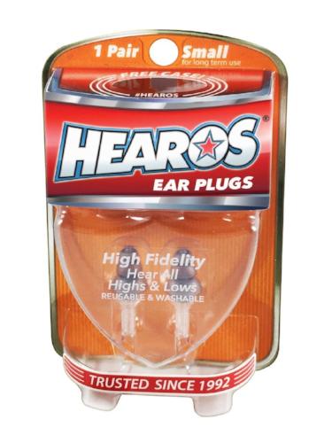 Hearos High-Fidelity Musician's Ear Plugs with Free Case (Small Size)