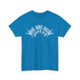 A vibrant Salem Metal T-Shirt celebrating Make Music Day with bold graphic design and metallic accents on a comfortable black fabric