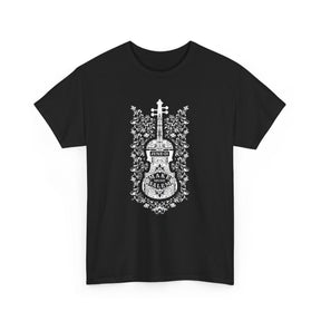 Make Music Salem Floral Violin Tee (POS) Apparel RiverCity Music Store - RiverCity Rockstar Academy Music Store, Salem Keizer Oregon