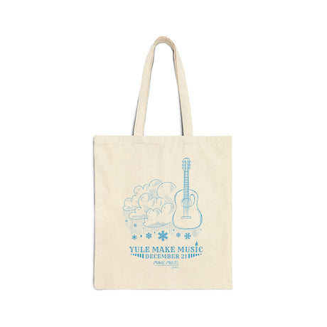 Yule Make Music Canvas Tote Bag Bags Printify - RiverCity Rockstar Academy Music Store, Salem Keizer Oregon