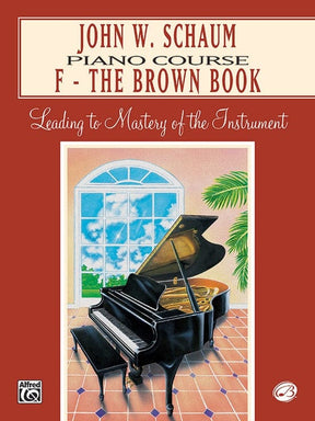 John W. Schaum Piano Course F - The Brown Book Piano Books Alfred - RiverCity Rockstar Academy Music Store, Salem Keizer Oregon