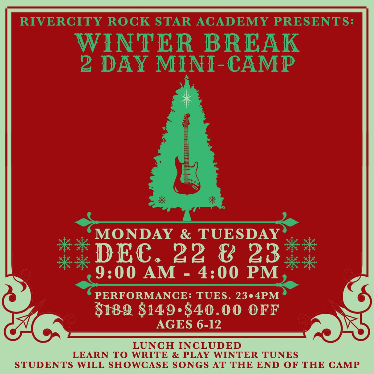 Winter Break: 2 Day Mini-Camp