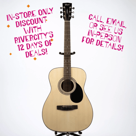 Cort AF510OP Concert Acoustic Guitar Acoustic Guitars Cort - RiverCity Rockstar Academy Music Store, Salem Keizer Oregon