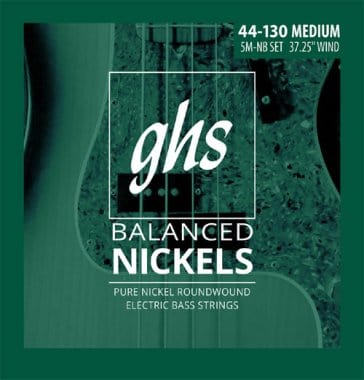 GHS Balanced Nickels (44-130) 5-String Bass Medium Set Bass Strings GHS Strings - RiverCity Rockstar Academy Music Store, Salem Keizer Oregon