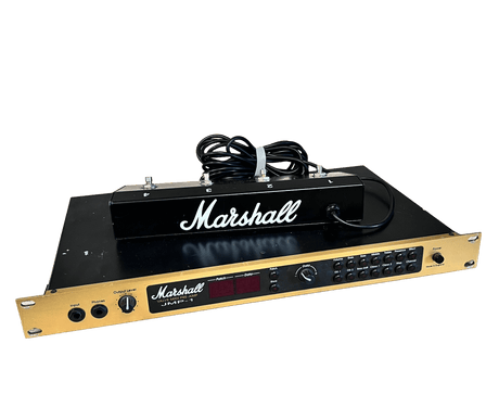 Used Marshall JMP-1 MIDI Valve Preamp Rackmount Unit with superficial damage to Channel 1 input jack