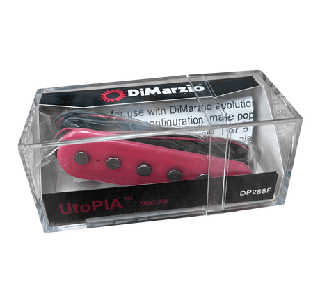 DiMarzio Utopia Pink Single Coil Middle F-Spaced Pickups DiMarzio - RiverCity Rockstar Academy Music Store, Salem Keizer Oregon
