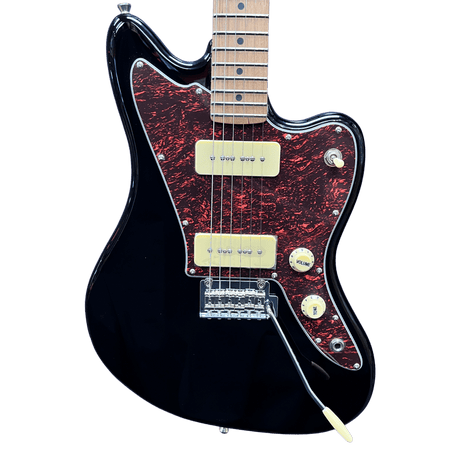 Jet JJ-300 P90 Black Offset Electric Guitar Electric Guitars Jet Guitars - RiverCity Rockstar Academy Music Store, Salem Keizer Oregon