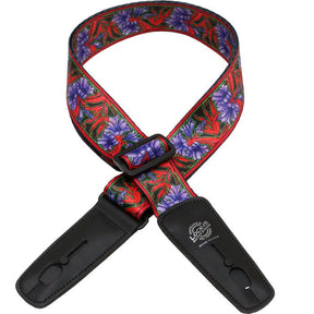 Lock-It Purple Flowers Guitar Strap Straps LOCK-IT - RiverCity Rockstar Academy Music Store, Salem Keizer Oregon