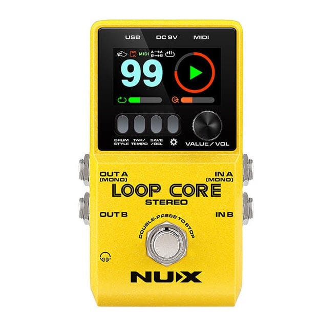 NU-X Loop Core Stereo: Advanced Stereo Loop Pedal Pedals NU-X - RiverCity Rockstar Academy Music Store, Salem Keizer Oregon