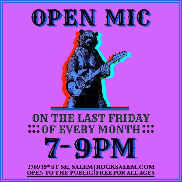RiverCity Open Mic Night 2025 Ticket RiverCity Music Store - RiverCity Rockstar Academy Music Store, Salem Keizer Oregon