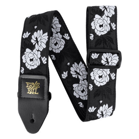 Ernie Ball Classic Jacquard Guitar Strap/Bass Strap - Vanilla Rose Straps Ernie Ball - RiverCity Rockstar Academy Music Store, Salem Keizer Oregon