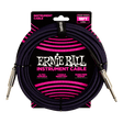 Ernie Ball Braided Instrument Cable Straight/Straight 18ft - Purple/Black Cables Ernie Ball - RiverCity Rockstar Academy Music Store, Salem Keizer Oregon