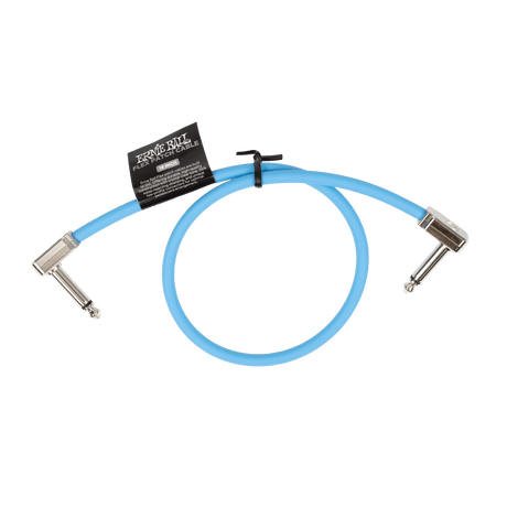 Ernie Ball Flex Patch Cable 18" Blue Single Cables Ernie Ball - RiverCity Rockstar Academy Music Store, Salem Keizer Oregon