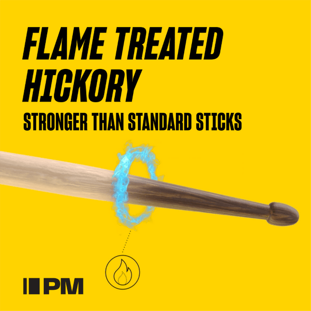 ProMark Classic Forward 5A FireGrain Hickory Drumstick, Oval Wood Tip