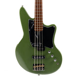 Ashdown Roasted Saint Soapbar Bass Guitar with Onyx Green Metallic finish and matching headstock