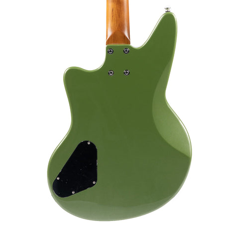 Full view of the Ashdown Roasted Saint Bass Guitar highlighting its sleek roasted maple neck, 20 frets, and black dot inlays