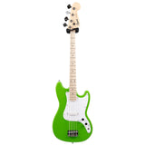 Used Squier FSR Sonic Bronco Short Scale Bass Guitar Lime Green Bass Guitars Squier - RiverCity Rockstar Academy Music Store, Salem Keizer Oregon