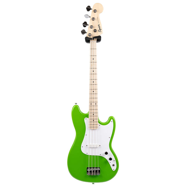 Used Squier FSR Sonic Bronco Short Scale Bass Guitar Lime Green Bass Guitars Squier - RiverCity Rockstar Academy Music Store, Salem Keizer Oregon