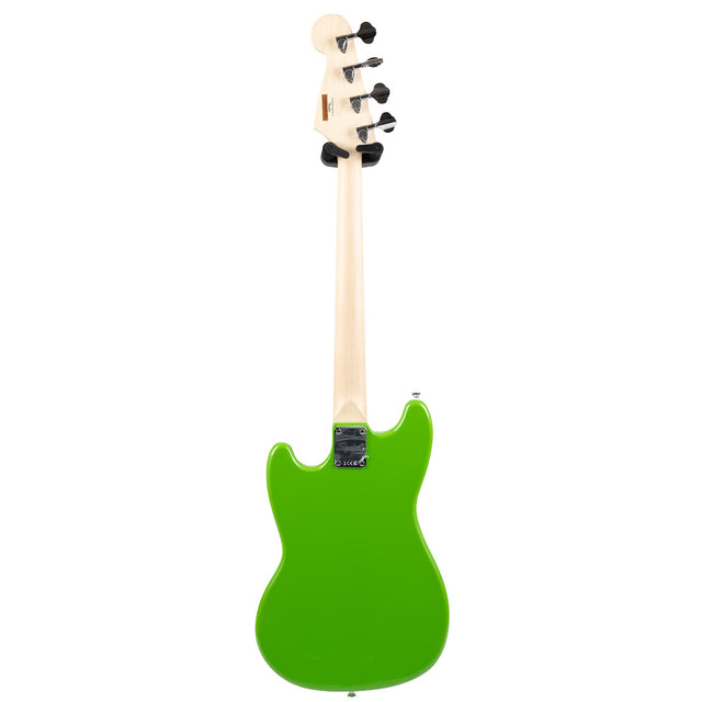 Used Squier FSR Sonic Bronco Short Scale Bass Guitar Lime Green Bass Guitars Squier - RiverCity Rockstar Academy Music Store, Salem Keizer Oregon