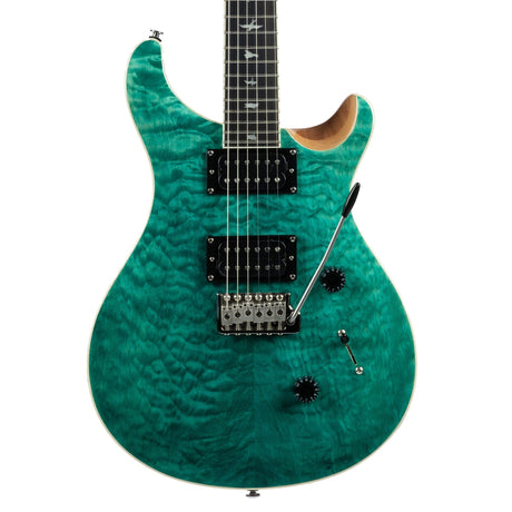 PRS SE Custom 24 Quilted Turquoise Guitar Electric Guitars PRS Guitars - RiverCity Rockstar Academy Music Store, Salem Keizer Oregon