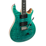 PRS SE Custom 24 Quilted Turquoise Guitar Electric Guitars PRS Guitars - RiverCity Rockstar Academy Music Store, Salem Keizer Oregon