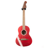 Used Fender Standard Sonoran Mini Acoustic Guitar Competition Stripe Candy Apple Red