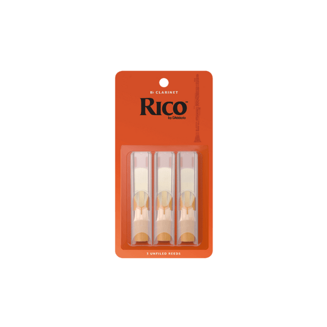 Rico by D'Addario Bb Clarinet Reeds, Strength 2.5, 3-pack