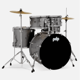 PDP Center Stage 5pc Complete Drum Kit w/Hardware Silver Drums Drum Workshop - RiverCity Rockstar Academy Music Store, Salem Keizer Oregon