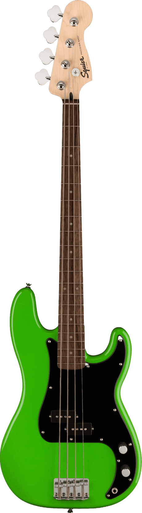 Used Squier Limited Edition Sonic Precision Bass Guitar Lime Green Bass Guitars Squier - RiverCity Rockstar Academy Music Store, Salem Keizer Oregon