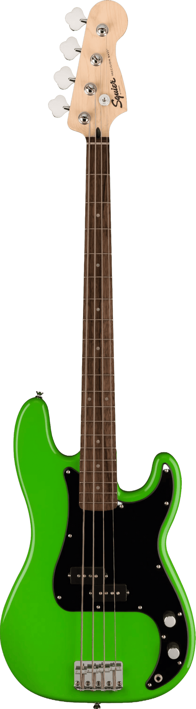 Used Squier Limited Edition Sonic Precision Bass Guitar Lime Green Bass Guitars Squier - RiverCity Rockstar Academy Music Store, Salem Keizer Oregon