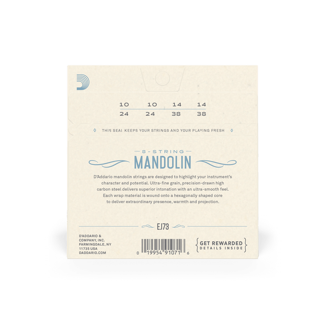 D'Addario EJ73 Mandolin Strings Light Gauge Phosphor Bronze Banjo-Mandolin-Folk Strings D'Addario - RiverCity Rockstar Academy Music Store, Salem Keizer Oregon