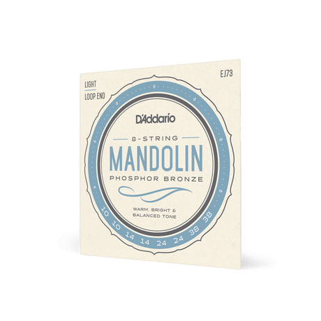 D'Addario EJ73 Mandolin Strings Light Gauge Phosphor Bronze Banjo-Mandolin-Folk Strings D'Addario - RiverCity Rockstar Academy Music Store, Salem Keizer Oregon